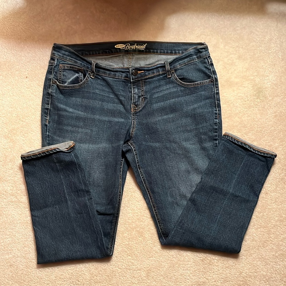 Old Navy Women's Boyfriend Jeans - Indigo